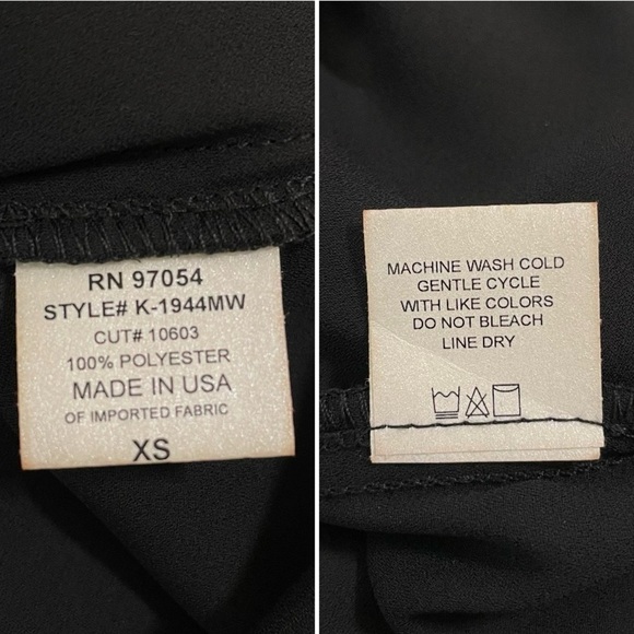 NWT Revolve Krisa Drape Button Front Mini Shirt Dress Tunic Black XS - Picture 16 of 16